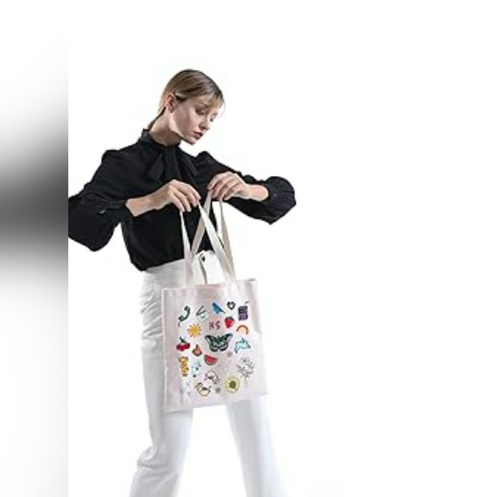 FOTAP Inspire Tote Bag - Eco-friendly Canvas Tote - Fine Line Ca - O/S